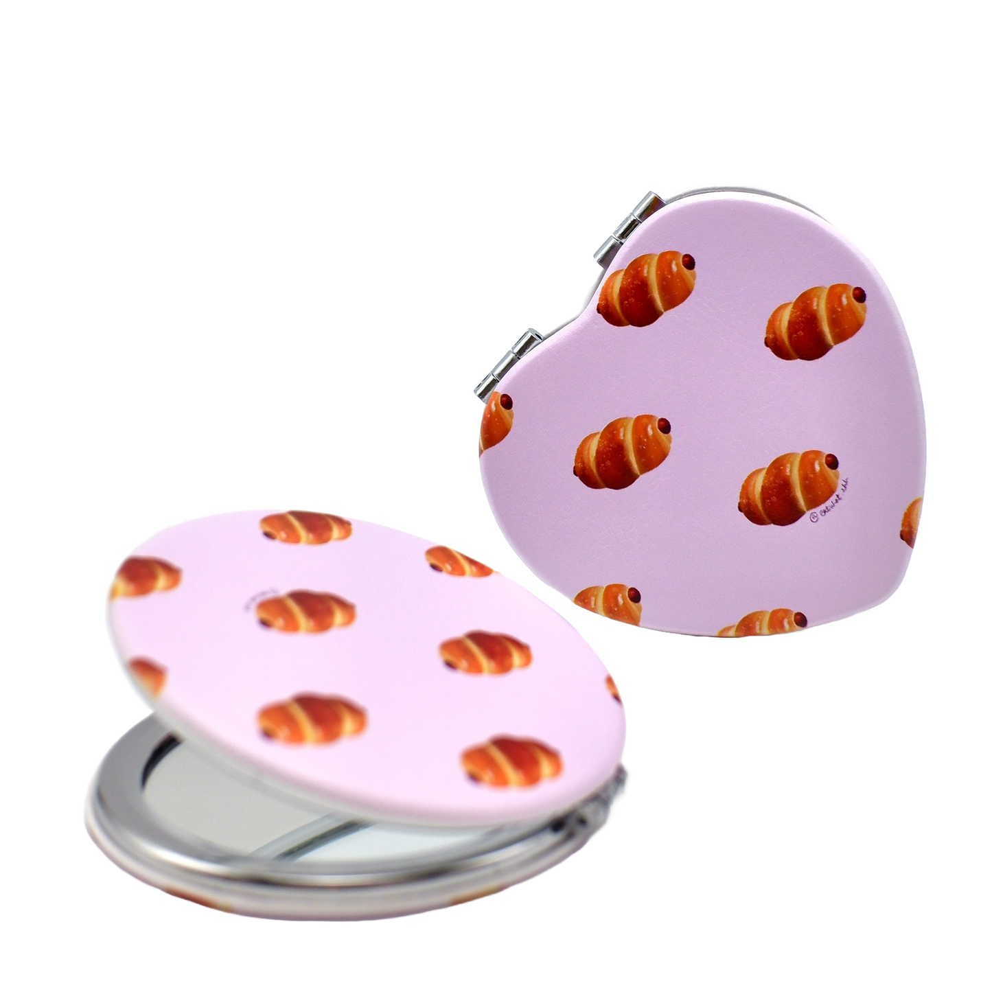 Sausage Bun Pocket Mirror