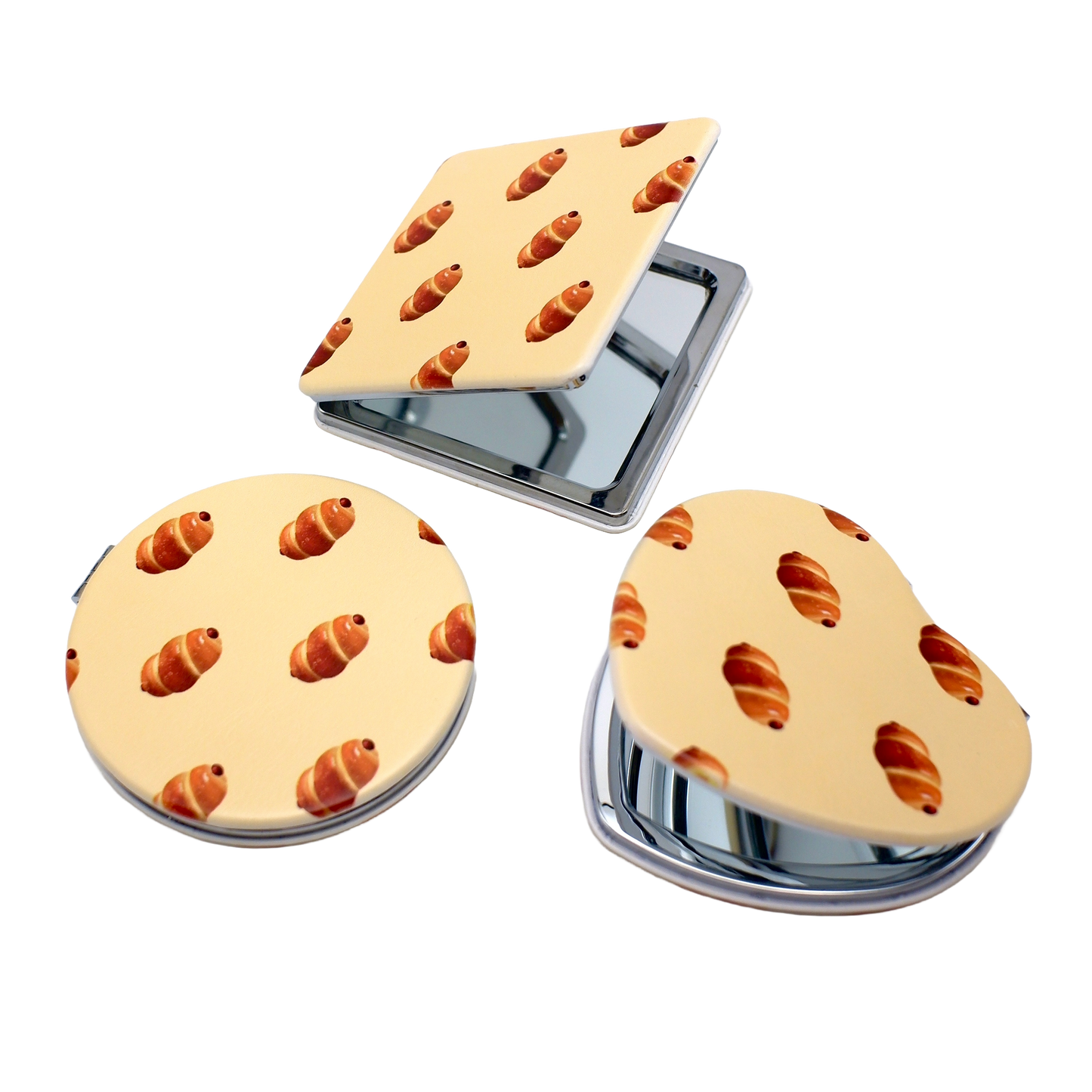 Sausage Bun Pocket Mirror