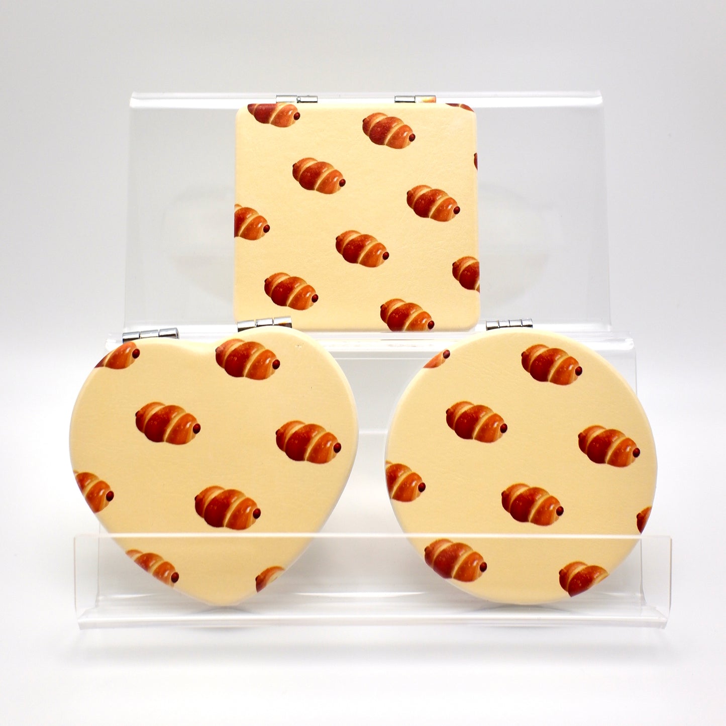 Sausage Bun Pocket Mirror