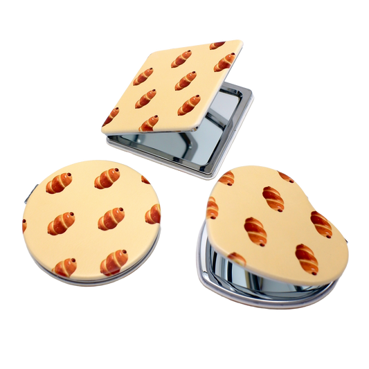 Sausage Bun Pocket Mirror