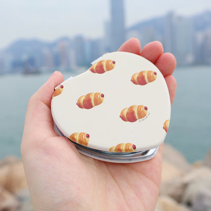 Sausage Bun Pocket Mirror
